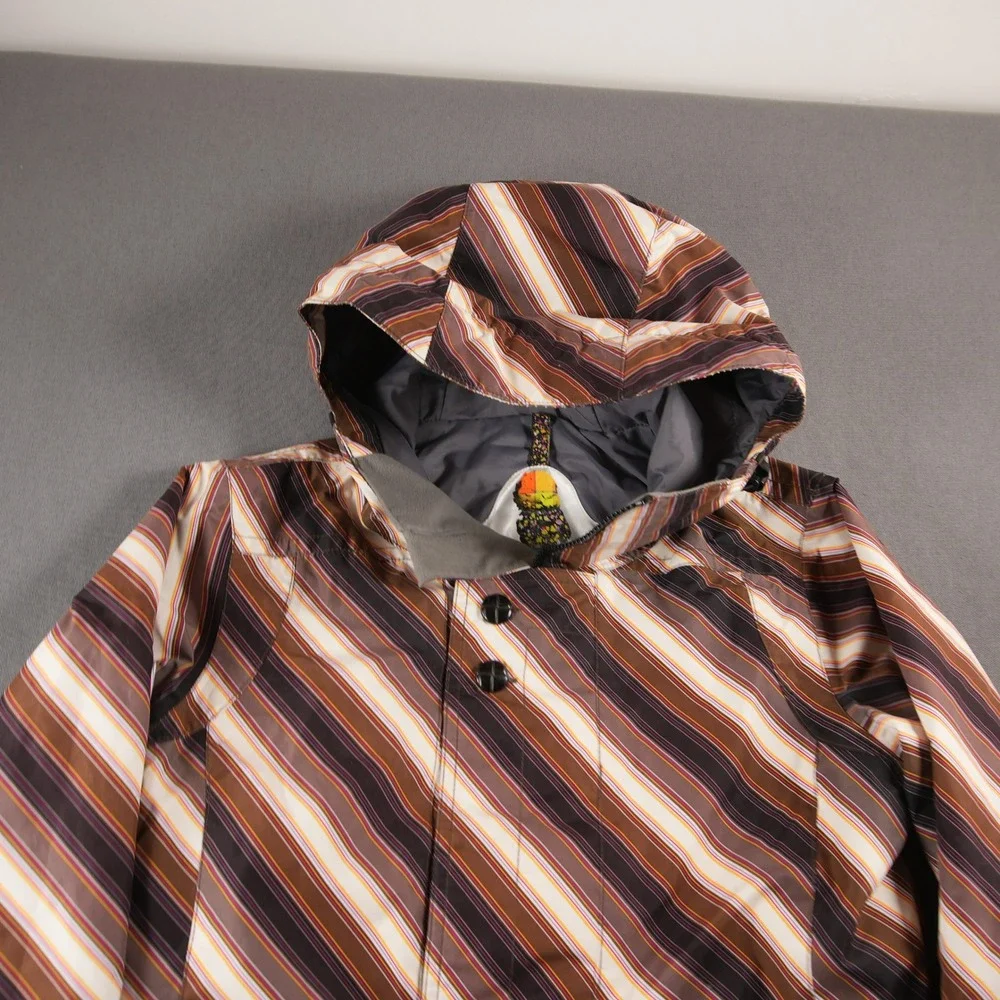 VTG Y2K Burton Striped Dryride Insulated Men Jacket S Snowboard Ski Retro Skate